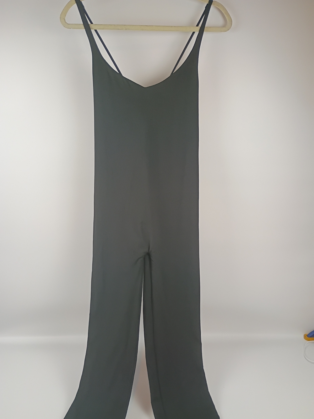Oh Polly Black Spaghetti-Strap Wide-Leg Jumpsuit
